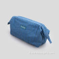 Borsa cosmetica di cotone blu